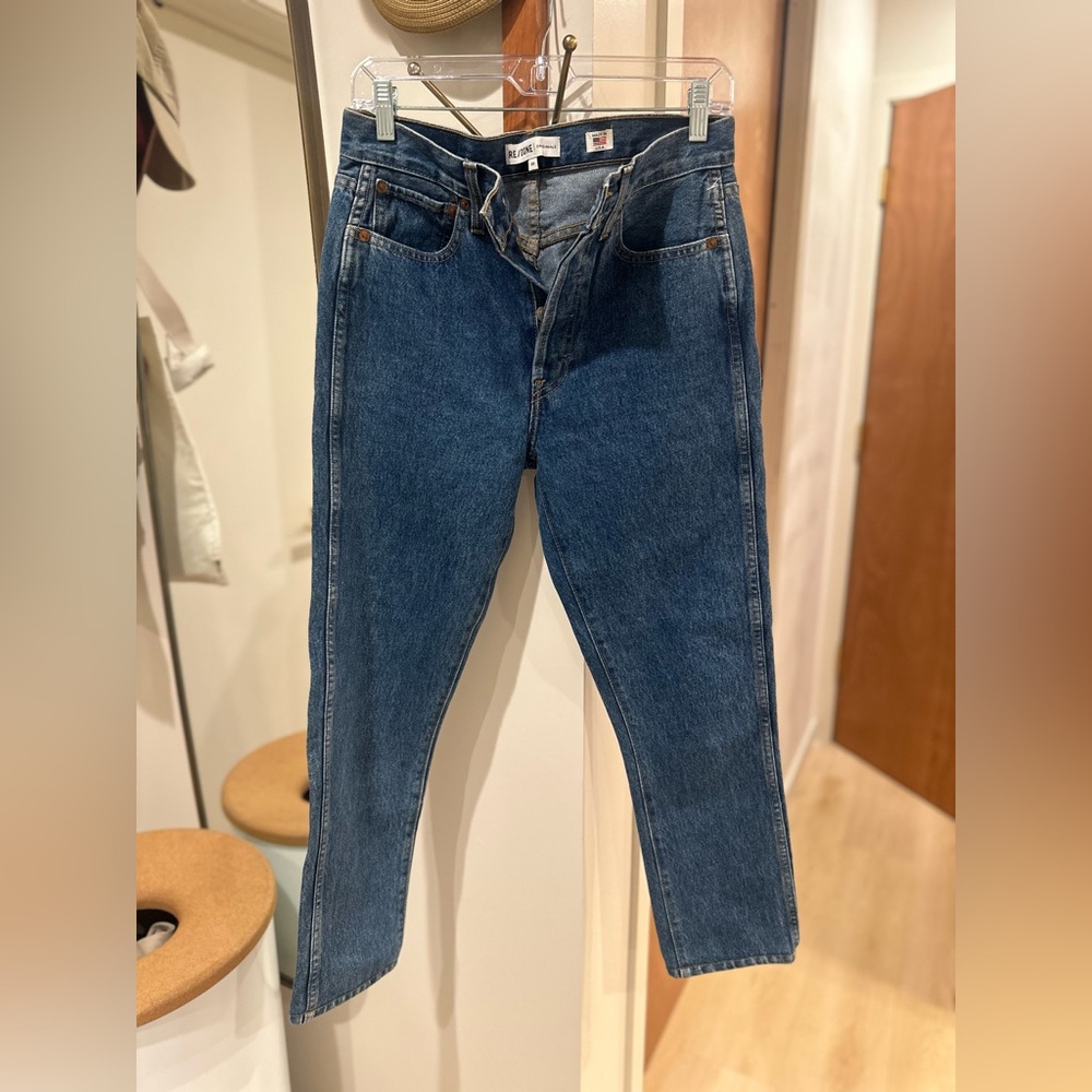 Re-Done Levi’s High-Waisted straight Jeans